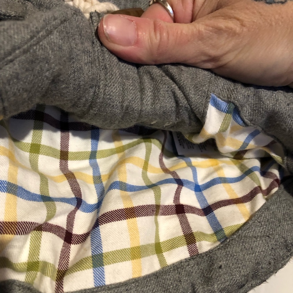 🩶Baby Gap 0-6 months Winter puffy vest Hooded toggle button up Grey boys so soft - Picture 6 of 9